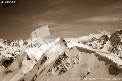 Image of Winter mountains in snow