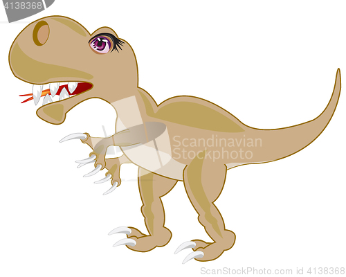 Image of Ravenous prehistorical dinosaur