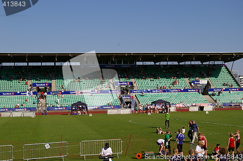 Image of Nadderud stadion in Bærum in Norway.