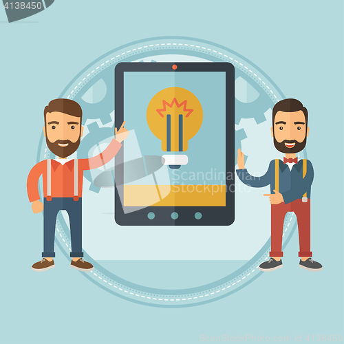 Image of Successful business idea vector illustration.