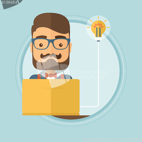 Image of Businessman having business idea.
