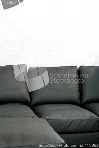 Image of Soft black sofa