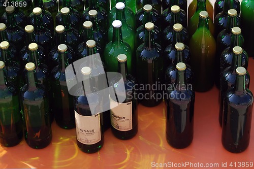 Image of softdrinks in a row