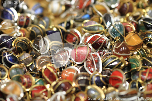 Image of natural color gems background 