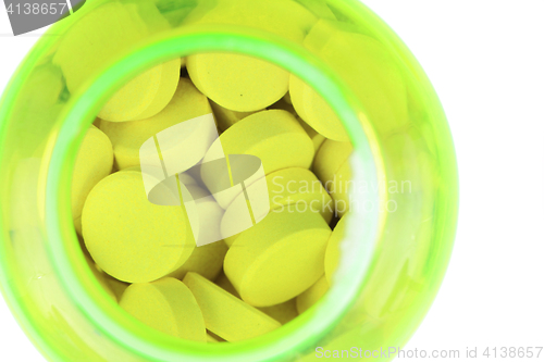 Image of medical pills isolated