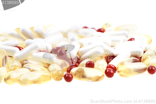 Image of medical pills isolated