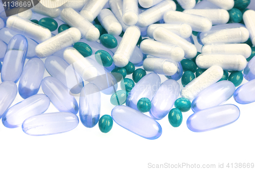 Image of medical pills isolated