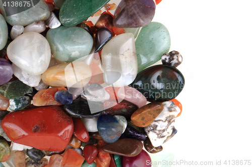 Image of natural color gems background 