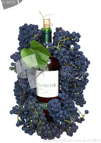 Image of Dark grape and wine