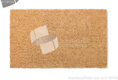 Image of Blank Home Sweet Home Welcome Mat Isolated on White