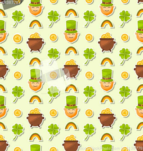 Image of Seamless Holiday Background for Saint Patrick\'s Day