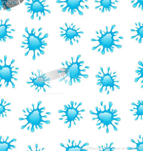 Image of Seamless Background with Water Splashes