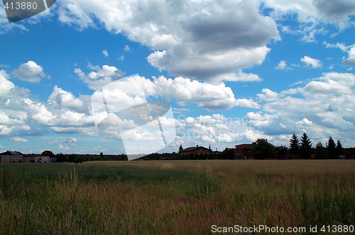 Image of Rural scenic landscape in springtime