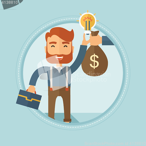 Image of Successful business idea vector illustration.