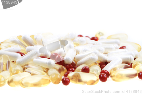 Image of medical pills isolated