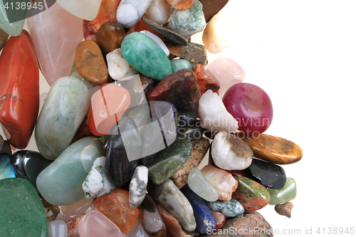 Image of natural color gems background 