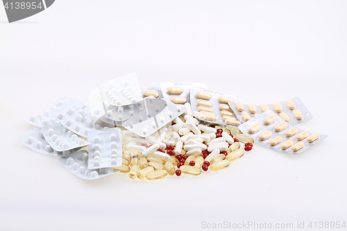 Image of medical pills isolated