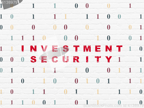 Image of Safety concept: Investment Security on wall background