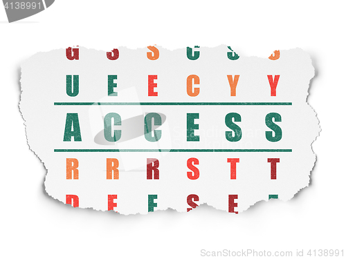 Image of Security concept: Access in Crossword Puzzle