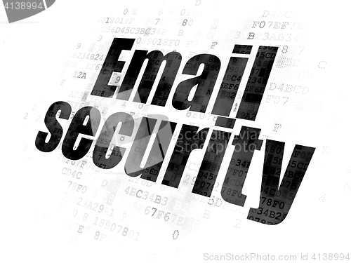 Image of Safety concept: Email Security on Digital background
