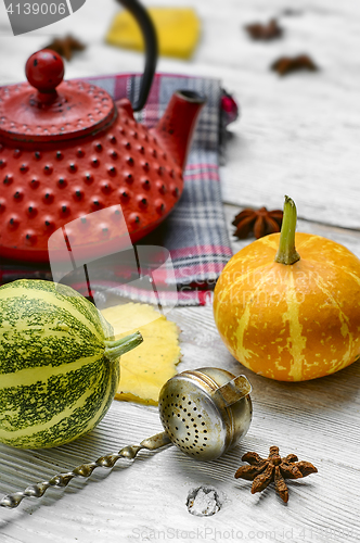 Image of Still life with autumn tea