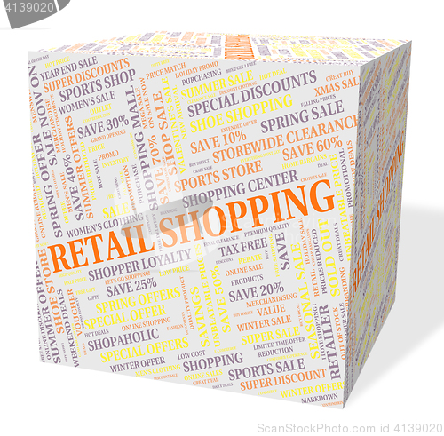 Image of Retail Shopping Indicates Promotion Consumer And Consumerism