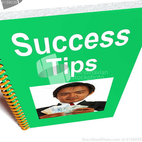 Image of Success Tips Book Shows Wealth And Achievement