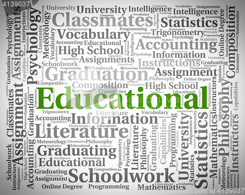 Image of Educational Word Means Training College And Learn