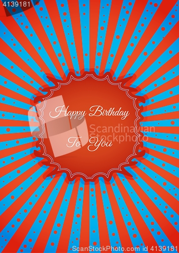 Image of Decorative birthday label