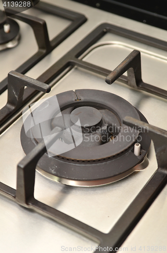 Image of Close up image of the gas stove