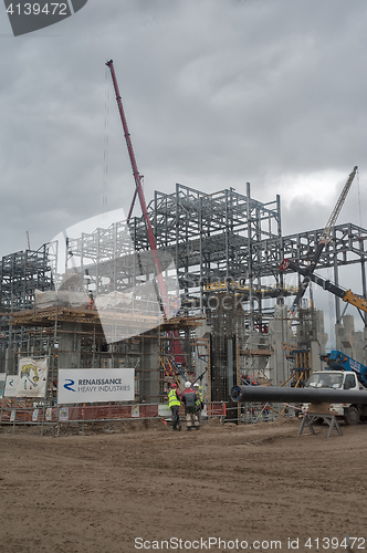 Image of Construction of petrochemical plant. Tobolsk