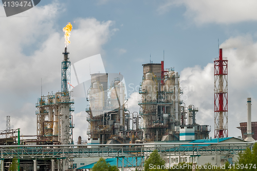 Image of Oil refinery building industry