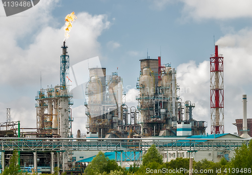 Image of Oil refinery building industry