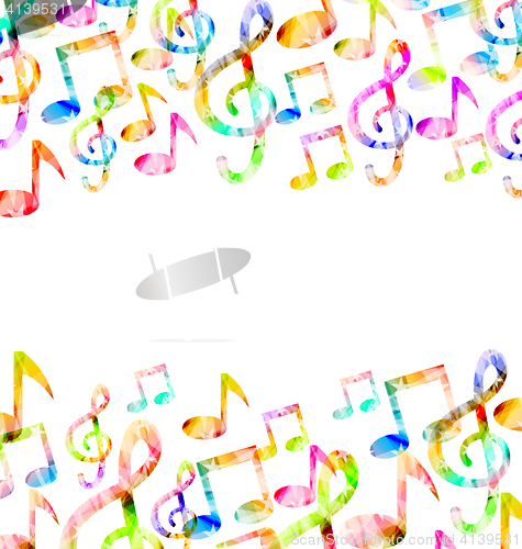 Image of Rainbow Music Background