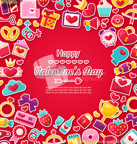 Image of Celebration Postcard for Valentine\'s Day