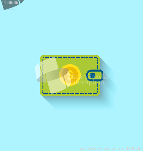 Image of Flat Icon of Wallet 