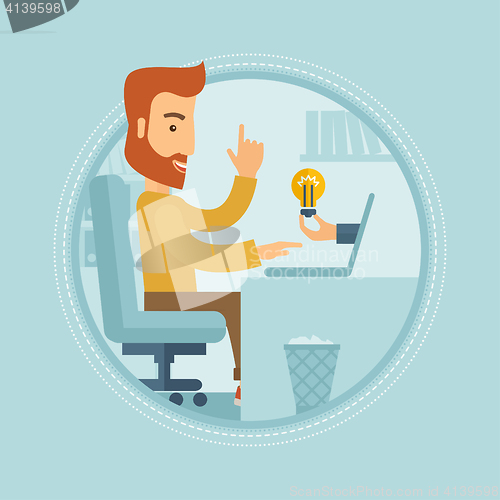 Image of Successful business idea vector illustration.