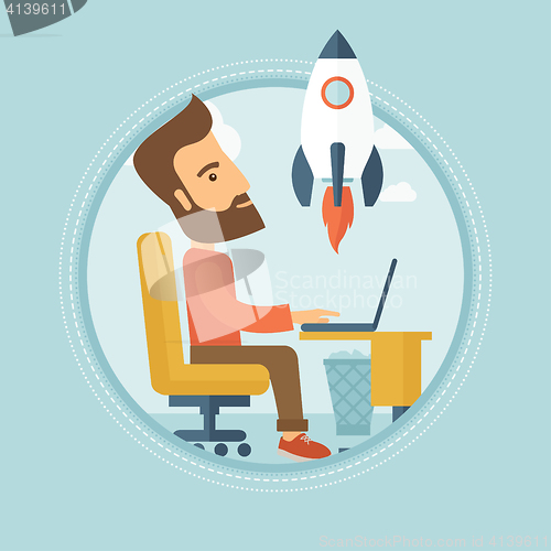 Image of Business start up vector illustration.