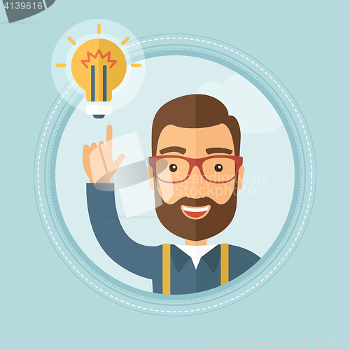 Image of Businessman having business idea.