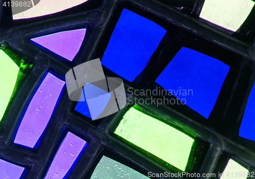 Image of Image of a multicolored stained glass window