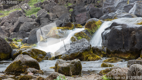 Image of Close-up view of a water fall