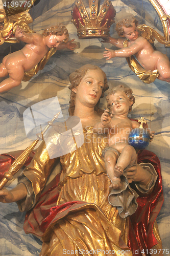 Image of Blessed Virgin Mary with baby Jesus