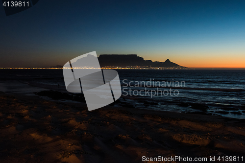 Image of Table Mountain in Cape Town, South Africa