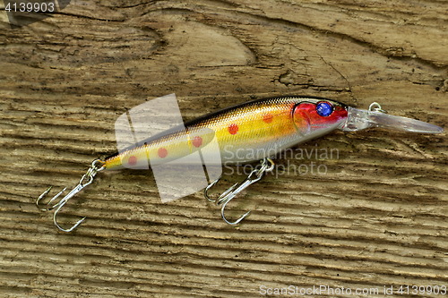 Image of  spotted wobbler bait for fishing