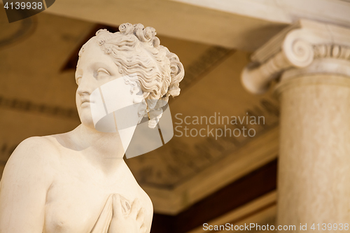 Image of VENICE, ITALY - JUNE 27, 2016: Venus Statue detail in Palazzo Du