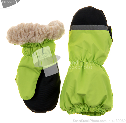 Image of Children\'s autumn-winter mittens