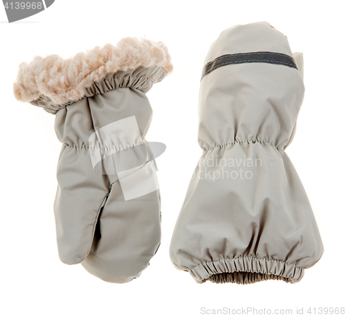Image of Children\'s autumn-winter mittens