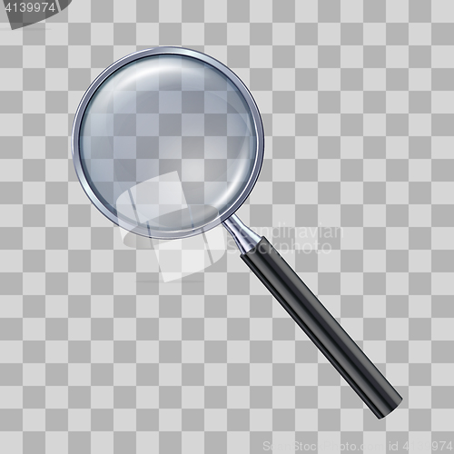 Image of Magnifying glass on transparent background.