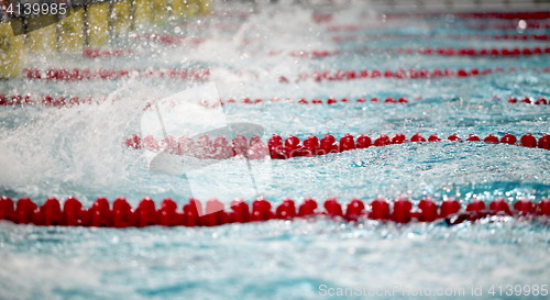 Image of  whirlwind in a swimming