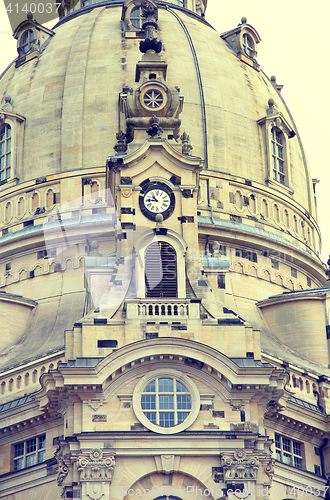 Image of Frauenkirche (Our Lady church) in the center of Old town in Dres